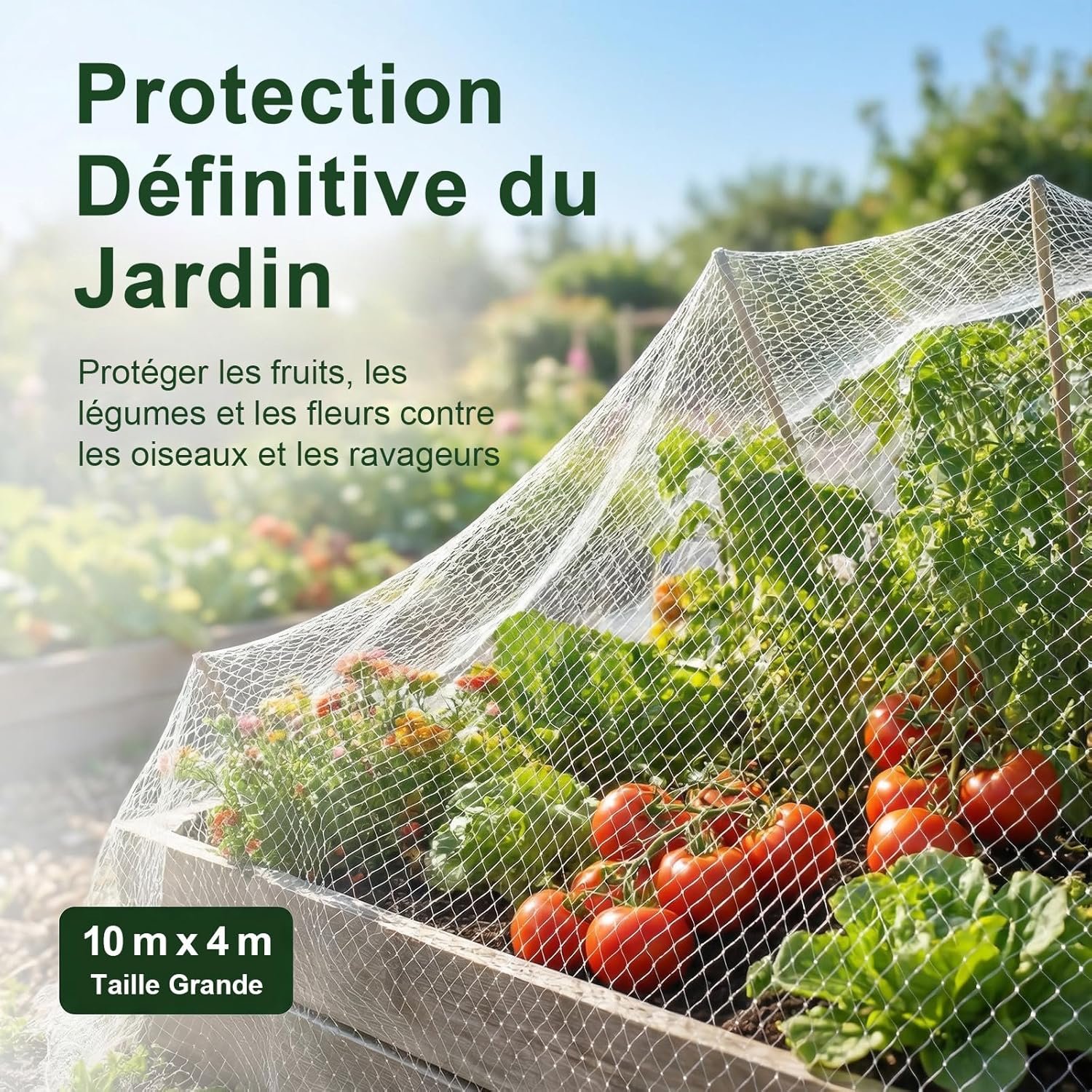 Malla antipájaros GWHOLE para protección de cultivos Malla antipájaros GWHOLE para protección de cultivos