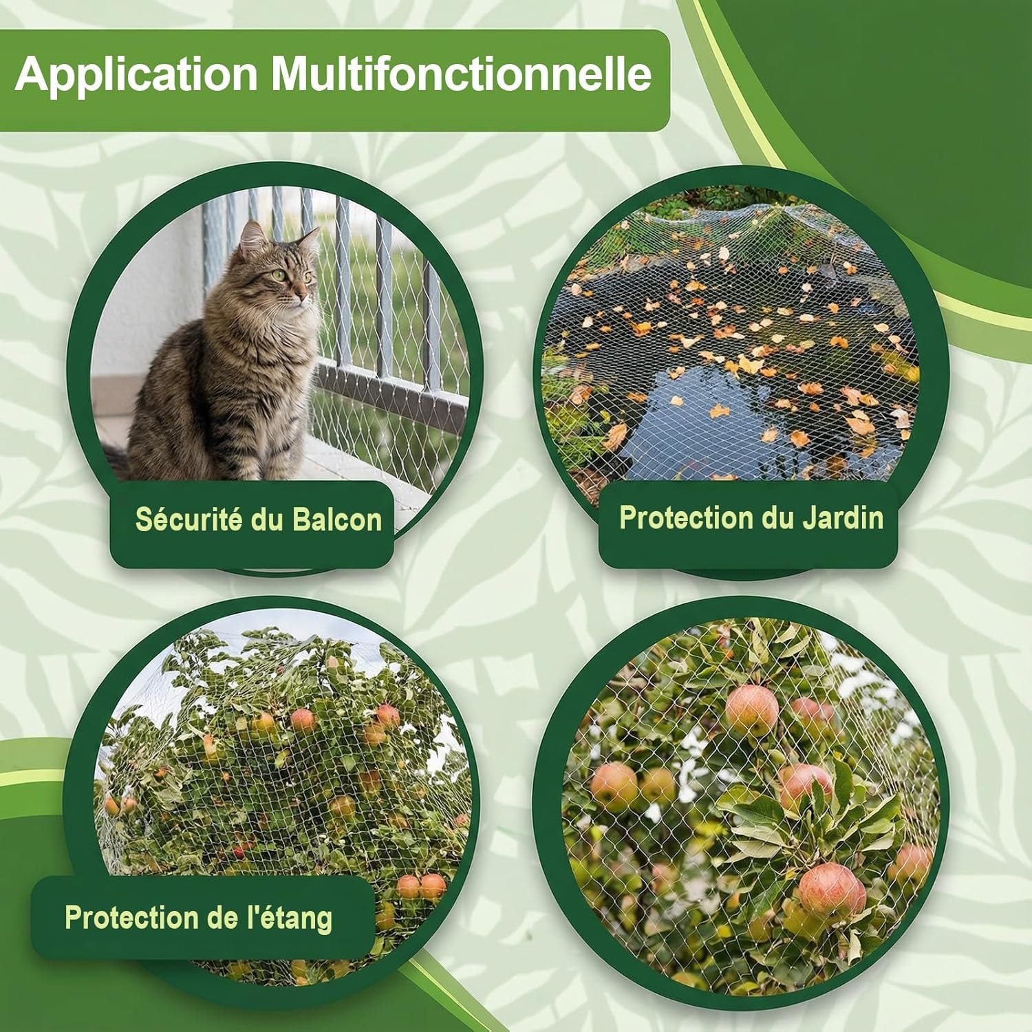 Malla antipájaros GWHOLE para protección de cultivos Malla antipájaros GWHOLE para protección de cultivos - Imagen 3