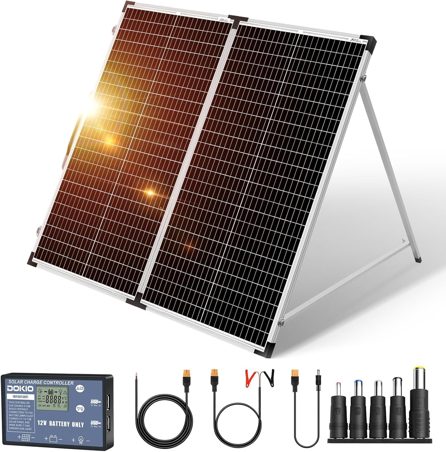 5 mejores kits solares para autoconsumo en 2026 Kit solar plegable portátil tipo DOKIO