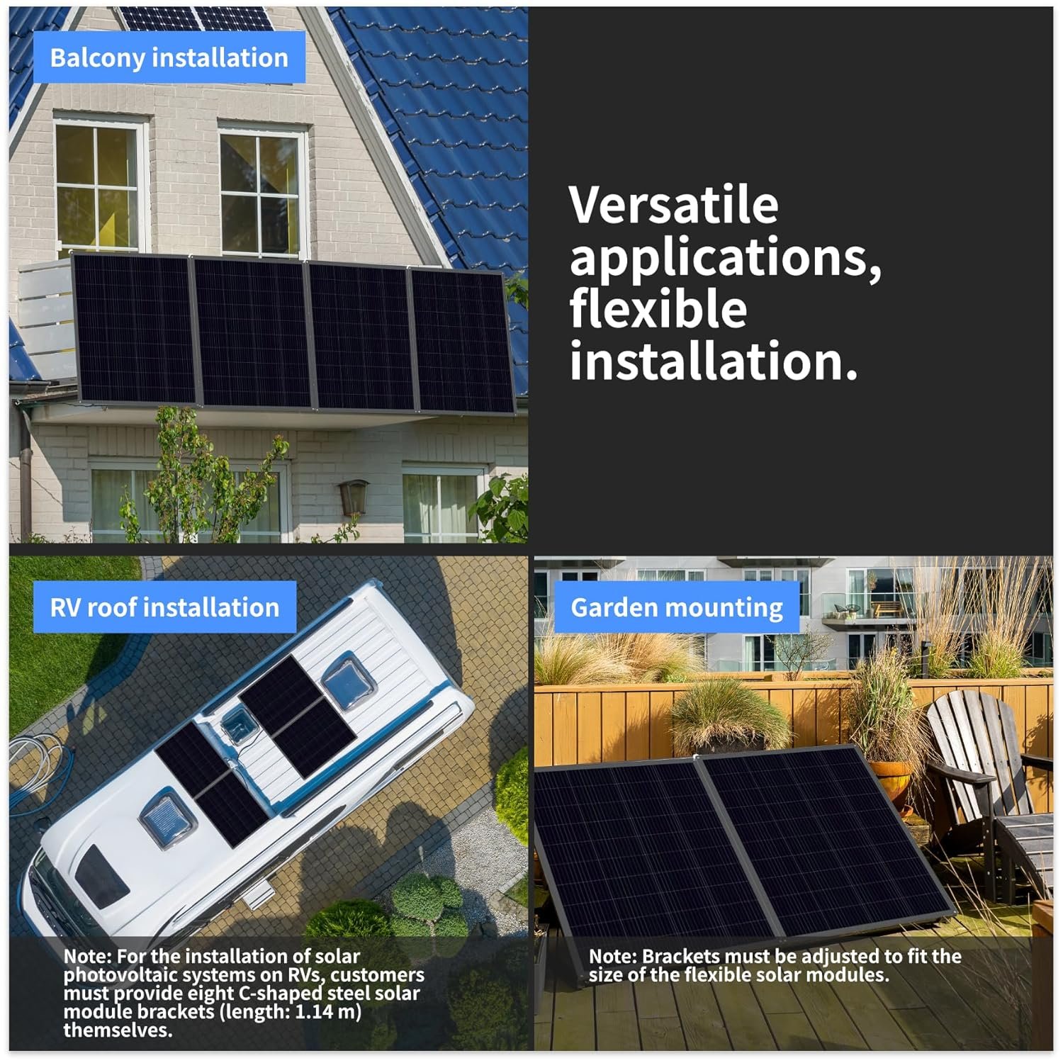 Kit solar de balcón 800W con paneles flexibles y microinversor incluido sistema solar doméstico con microinversor en funcionamiento