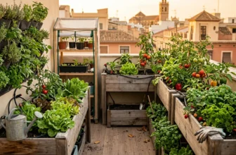 huerto urbano en casa de pueblo